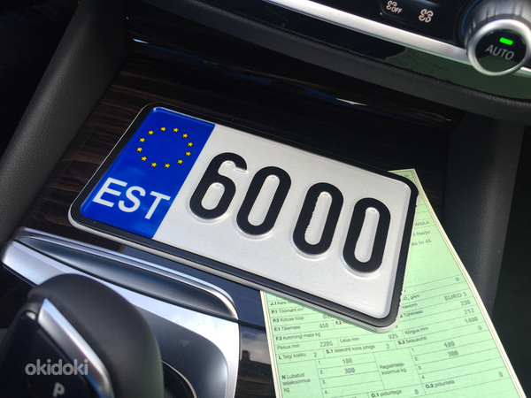 M: Mootorratta reg. number 60OO (EST)