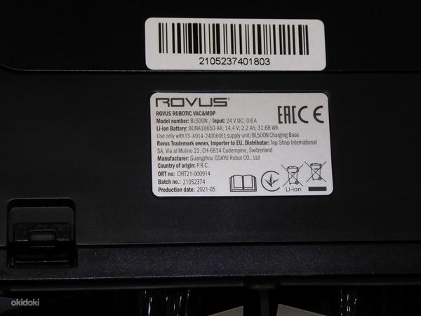 Робот-пылесос Rovus BL500N + зарядка + пульт + коробка (фото #6)