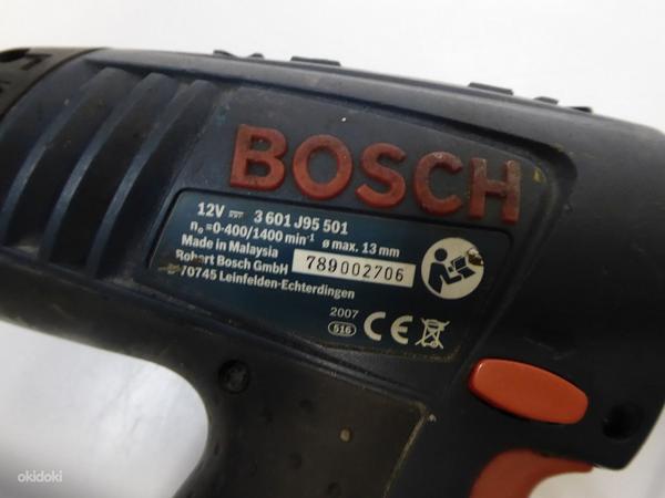 Аккумуляторная дрель BOSCH GSR12V + 2Аку + Зарядка + Чемодан (фото #8)