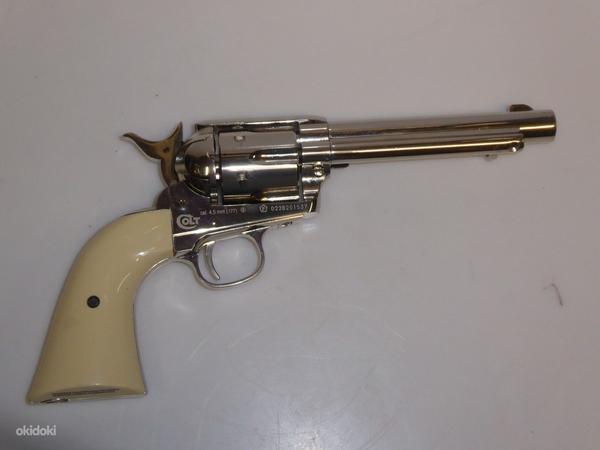 Револьвер пневматический Umarex Colt SAA 45 PELLET nickel (фото #2)