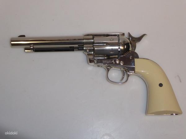 Револьвер пневматический Umarex Colt SAA 45 PELLET nickel (фото #3)