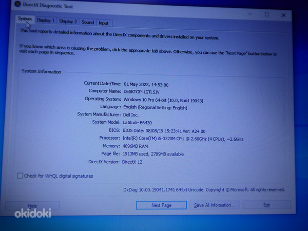 Ноутбук Dell Latitude E6430 + зарядка (фото #5)