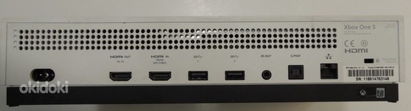 Mängukonsool XBox One S 500Gb + kaablid + pult (foto #6)