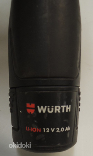 Akutrell Würth bs 10-A +2 tk aku10,8V + laadija + kohver (foto #8)