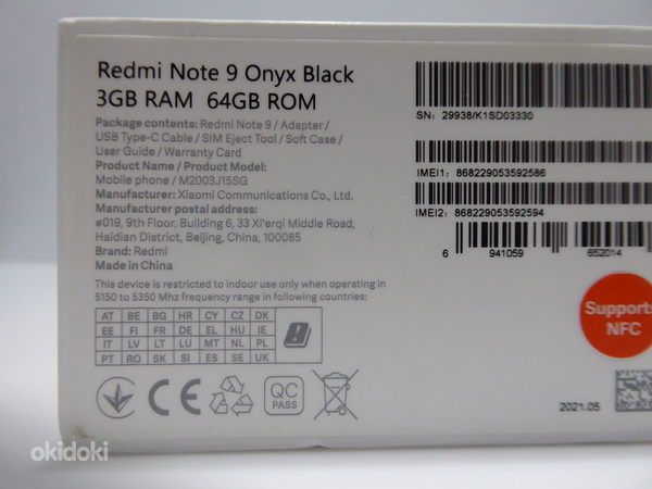 Telefon Xiaomi Redmi Note 9 3/64 GB Global + Karp (foto #2)