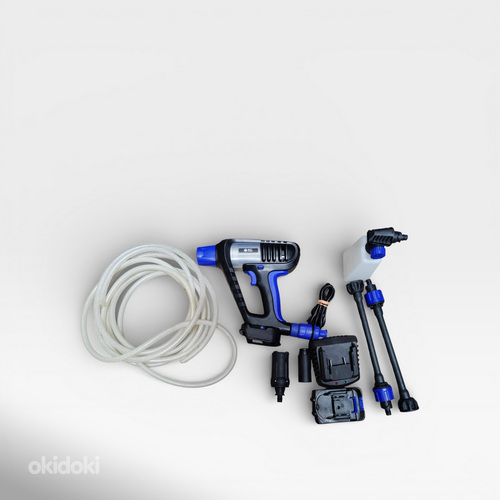 Kõrgsurvepesur Blue Clean BC250 DSS + Tarvikud + Aku,Laadija