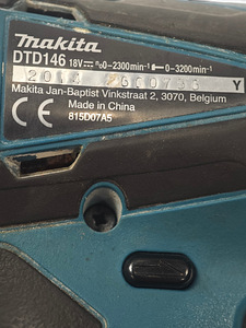 Akutrell Makita DTD146 + aku 3.0Ah (5 foto / 5)