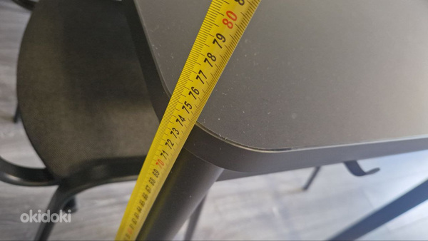 Must kõrge või madal laud konksuga 74/105cm (foto #8)