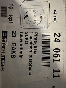 Müüa Ensto pinnapealsed pistikupesad (1 foto / 2)