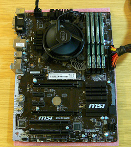 MSI B150 PC MATE, i5-7400, DDR4 16GB, SSD 256GB M.2 (4 foto / 10)