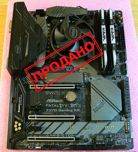 AsRock Z370 Gaming K6, i5-9400, RGB DDR4 16GB, SSD 250GB M.2 (1 foto / 8)