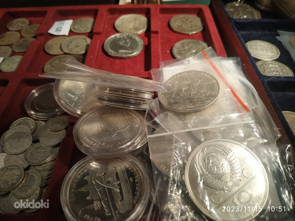 Mündid SSSR rubla 1,3,5,hõbe Olümpik 10-5 rubla (foto #10)