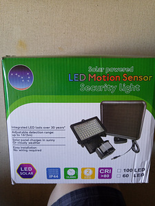 Mini LED liikumisandur, päikeseelektri paneeliga.