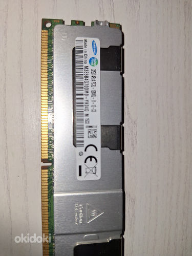 ECC Registered Samsung 32GB 4RX4 PC3L-12800L-11-12-C0 134tk (foto #2)