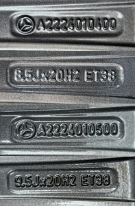R20 AMG оригинальные разноширокие НОВЫЕ 5x112 W213 W222 W447 (5 фото из 5)