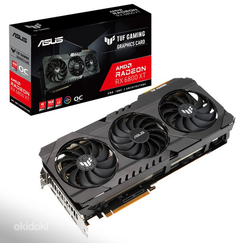 ASUS AMD RX 6800 XT TUF GAMING 16GB GPU (ГАРАНТИЯ 11.2024) (фото #1)