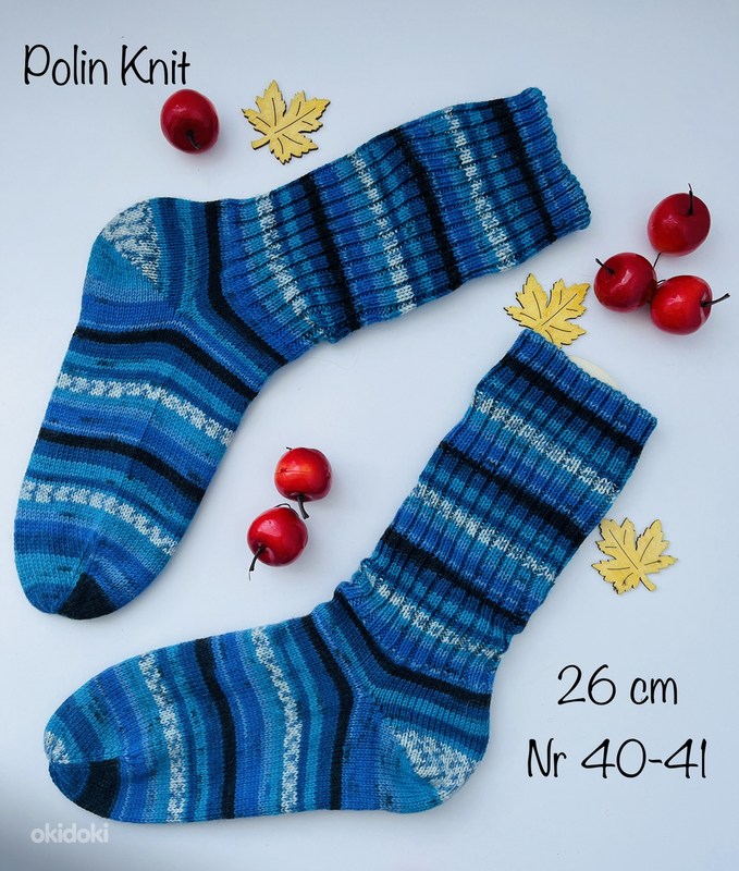 Длинные Шерстяные тонкие и тёплые носки - Tallinn, Вязание – okidoki