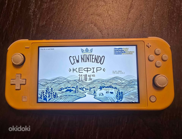 CFW JAILBREAK Nintendo switch lite + 70 mängu