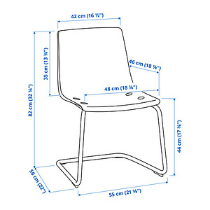 Uued Ikea DOCKSTA laud + uued Ikea TOBIAS akrüültoolid 4tk (2 foto / 10)