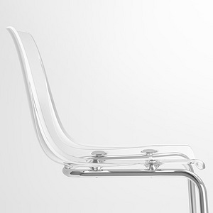Uued Ikea DOCKSTA laud + uued Ikea TOBIAS akrüültoolid 4tk (6 foto / 10)