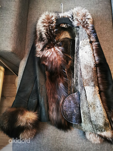 Женское пальто/куртка из натурального меха кролика (фото #2)