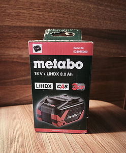 Аккумулятор, Metabo 18V / LiHDX 8.0 Ah (1 фото из 1)