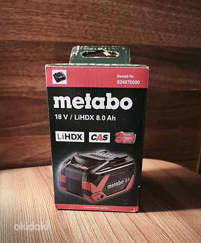 Aku, Metabo 18V / LiHDX 8.0 Ah