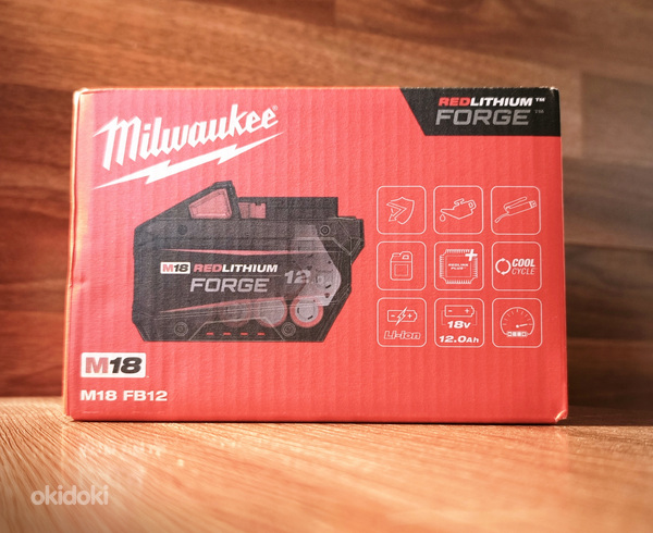 Aku, Milwaukee M18 FB12, 12Ah