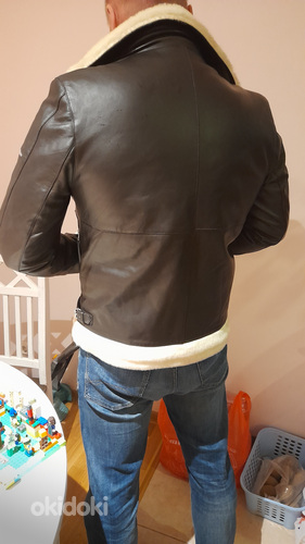 Новая мужская кожаная куртка xl (фото #3)