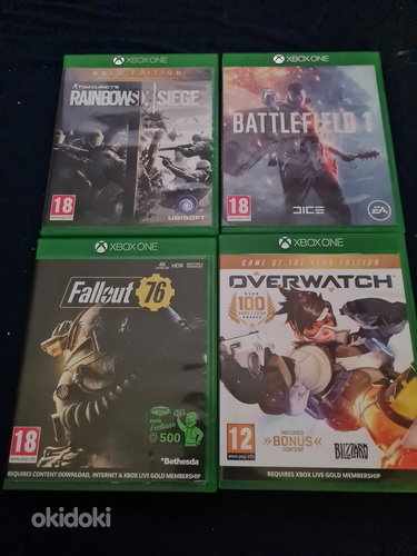 Xbox one 4 игры (battlefield, fallout) (фото #1)
