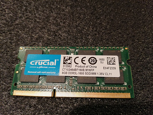 Crucial RAM 8GB DDR3 1600 MHz CL11 (1 foto / 1)