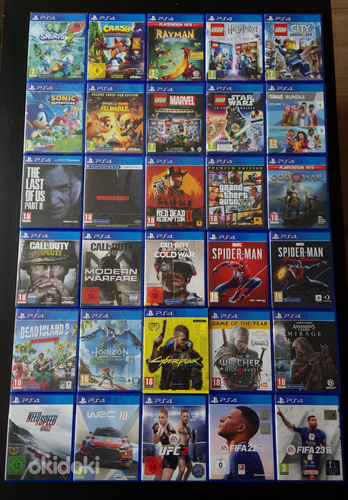 PS4 mängud / Игры PS4 ( A-L) (фото #1)