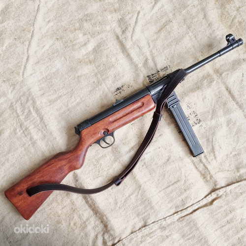 Пистолет-пулемет МП41 + кожаный ремень. Копия (фото #2)