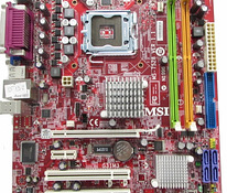 Emaplaat MSI G31M3-F MS-7528 VER 1.1 protsessoriga
