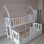 Двухэтажная детская кроватка домик (фото #3)