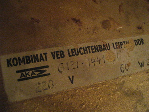 Suur vntage värvilisest klaasist laelamp (6 foto / 7)