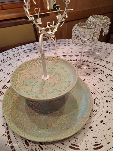 Напольная тарелка - сервировочный поднос, керамика ручной работы (фото #2)