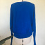 Синий вязаный свитер/свитер L-XL (фото #2)