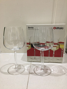 Iittala Senta punaseveini klaasid / pokaalid, 2tk (1 foto / 4)