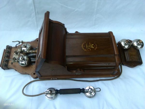 Антикварный настенный телефон Ericsson 1900 года (фото #3)