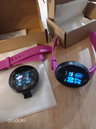 UUS! Nutikell / smartwatch ümar (erinevad värvid) (foto #7)