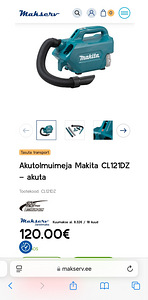 Uue akupuurvasara komplekt Makita HR140DZ + 2 KINGITUST! (3 foto / 7)