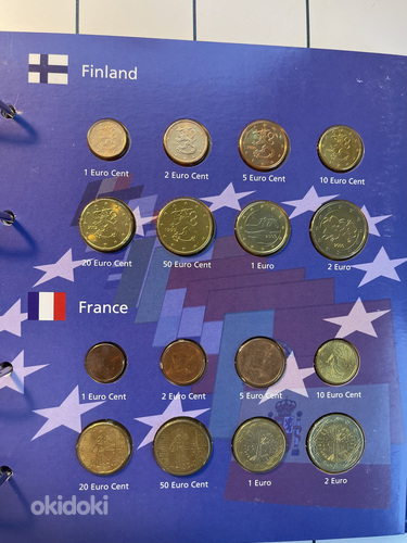Альбом с коллекцией монет евро (фото #6)