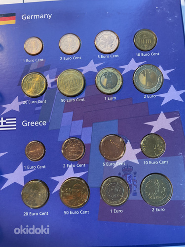 Альбом с коллекцией монет евро (фото #3)