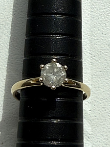 Kuld sõrmus loodusliku teemantidega 0.61ct!!! (5 foto / 10)