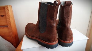 S.40(25.5cm)-Brunello Cucinelli Brown Leather Chelsea Boots (5 foto / 10)