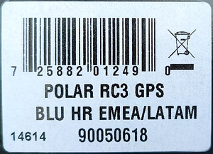 Polar RC3 GPS BLU HR (2 foto / 2)