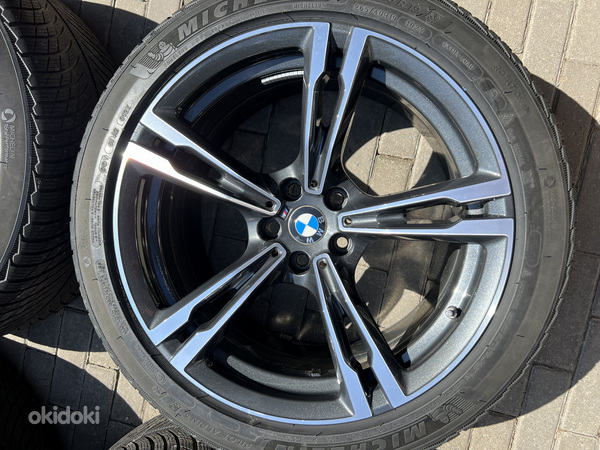 19" оригинальные диски 5x112 BMW style 705m + плоские шины (фото #4)