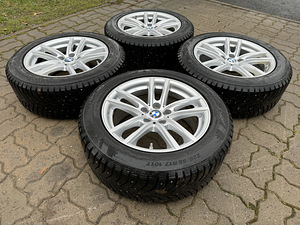 17" диски Rial 5x112 + шипованные шины 225/55/17 8мм (5 фото из 8)