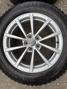 17" оригинальные диски Audi 5x112 + шипованные шины 225/60/17 (3 фото из 10)